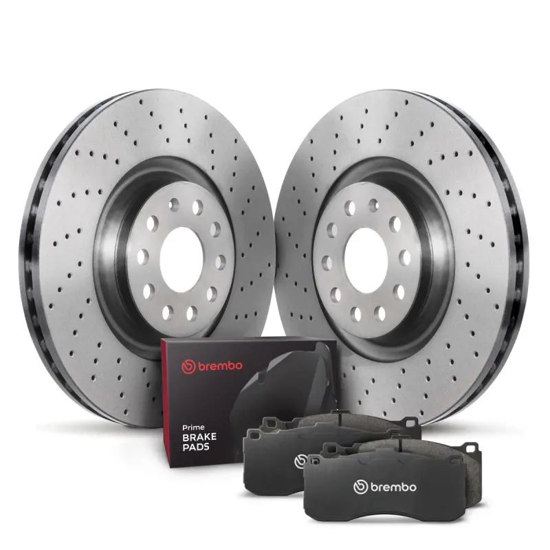 Brembo Oe 08-15 Audi Tt Quattro/12-13 Tt Rs Quattro/09-15 Tts Quattro Rear Disc Brake Kit 1