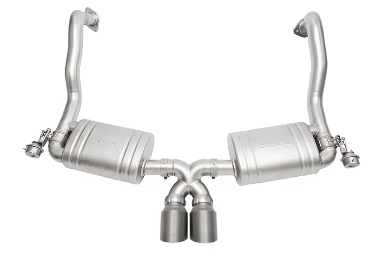 Soul 15-16 Porsche 981 Gt4 / Spyder Performance Exhaust - Slash Cut Titanium Tips 1
