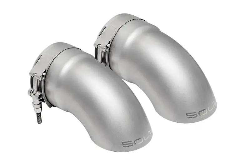 Soul 17-19 Porsche 991.2 Carrera (W/ Pse) Bolt On Exhaust Tips - 2.5In Turn Down Tips (Sig Satin) 1