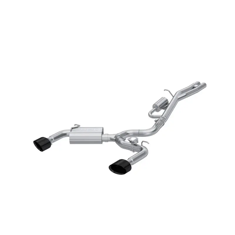 Mbrp 17-20 Audi Rs3 2.5T T304 Ss 3In Cat-Back Dual Split Rear W/ Oval Black Chrome Tips 1