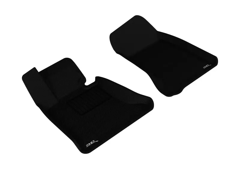 3D Maxpider 2004-2010 Bmw 5 Series E60 Kagu 1St Row Floormat - Black 1
