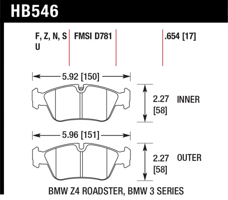 Hawk Hps Street Brake Pads 2