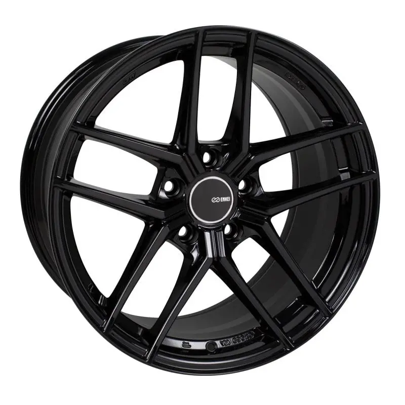 Enkei Ty5 18X8 5X114.3 40Mm Offset 72.6Mm Bore Black Wheel 1