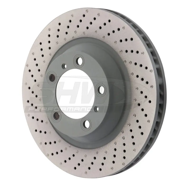 Shw 15-16 Porsche 911 Carrera4 Gts 3.8L W/O Ceramic Brake Left Frt Drill-Dimp Mb Rotor (99135140301) 1
