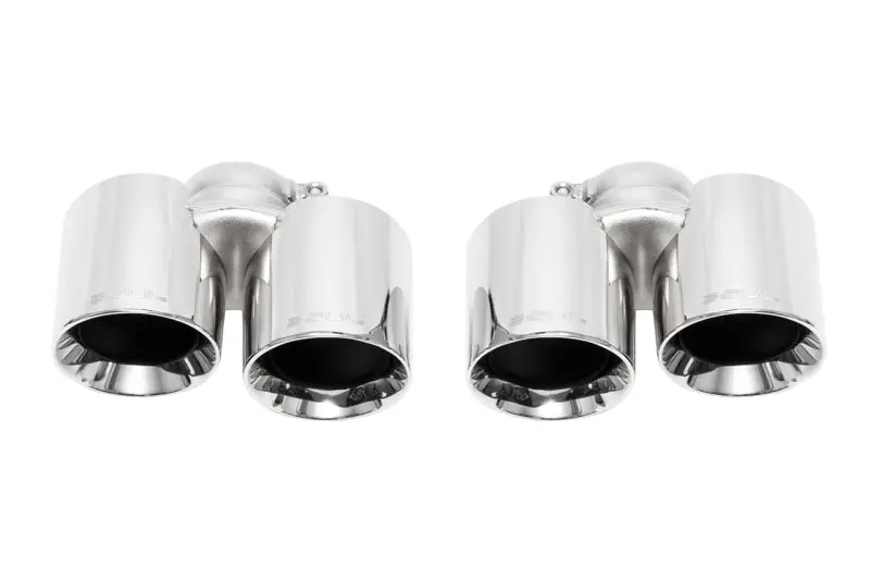 Soul 05-08 Porsche 997.1 Carrera Bolt On Exhaust Tips - Polished Chrome 1