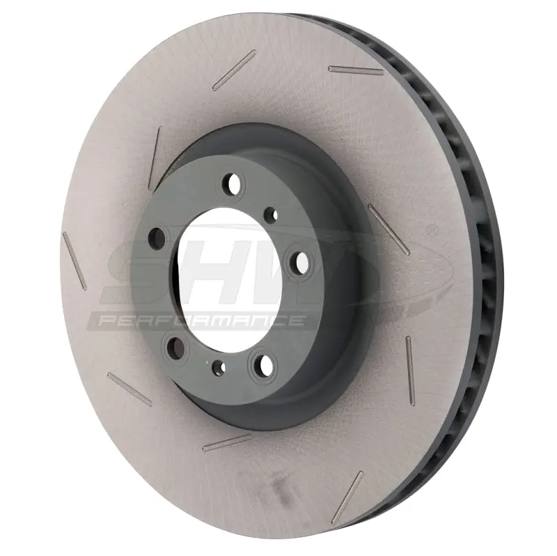 Shw 17-20 Porsche Panamera 4S 2.9L W/18In Wheel Left Front Slotted Monobloc Brake Rotor (971615301L) 1