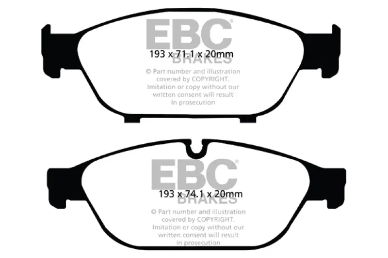 Ebc 12+ Audi A6 Quattro 3.0 Supercharged Yellowstuff Front Brake Pads 1