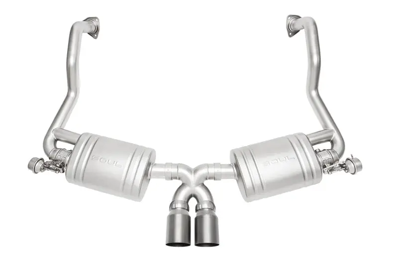 Soul 09-12 Porsche 987.2 Cayman / Boxster Valved Exhaust - Straight Cut Titanium Tips 1