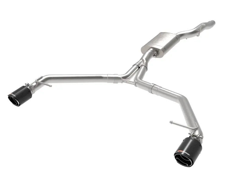 Afe Mach Force-Xp 13-16 Audi Allroad L4 Ss Axle-Back Exhaust W/ Carbon Tips 1
