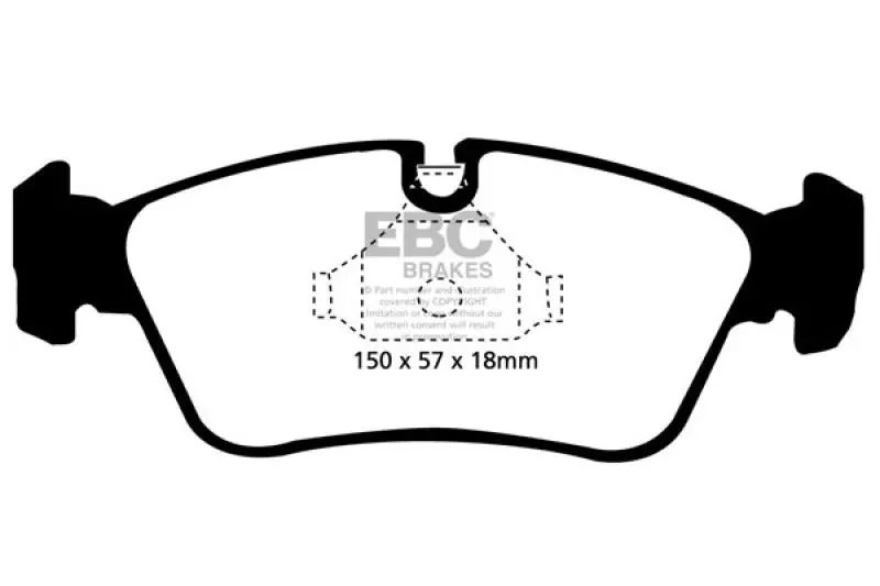 Ebc 99-02 Bmw Z3 2.5 Greenstuff Front Brake Pads 1