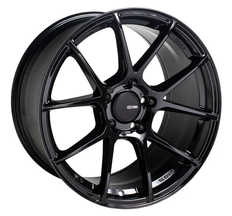 Enkei Ts-V 18X8 5X100 45Mm Offset 72.6Mm Bore Gloss Black Wheel 1