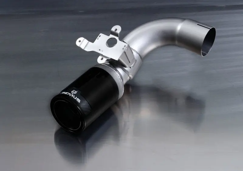 Remus 2014 Bmw M235i F22 Coupe 84Mm Black Chrome Straight W/Carbon Insert Tail Pipe Set 1