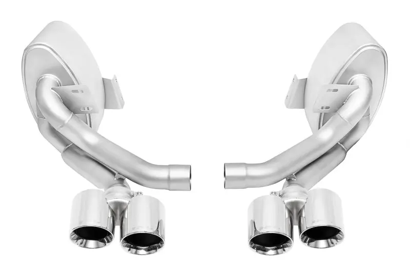 Soul 09-11 Porsche 997.2 Carrera Sport Side Mufflers - Polished Chrome Tips 1