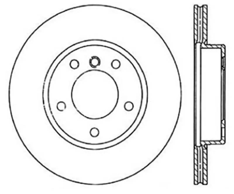 Stoptech Power Slot 96-02 Bmw Z3 / 03-01/06 Z4 (E86) / 3 Series Front Right Cryo Slotted Rotor 1