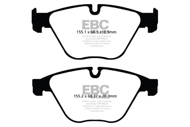 Ebc 10+ Bmw 535I 3.0 Turbo (F10) Yellowstuff Front Brake Pads 1