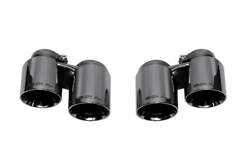 Soul 12-16 Porsche 991.1 Carrera Base / S / Gts (W/ Pse) Bolt On Exhaust Tips - Black Chrome 1