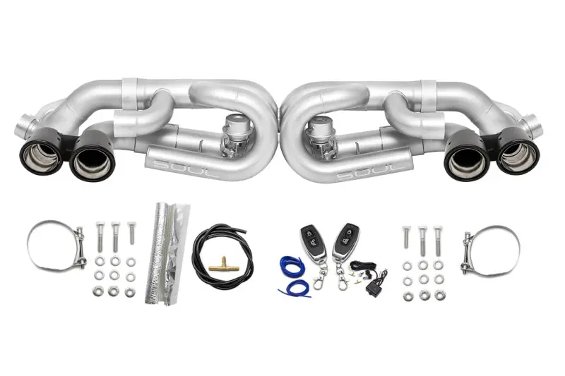 Soul 12-16 Porsche 991.1 Carrera Base (Without Pse) Valved Perf.Exhaust - Cf Tips - W/ Vc 1