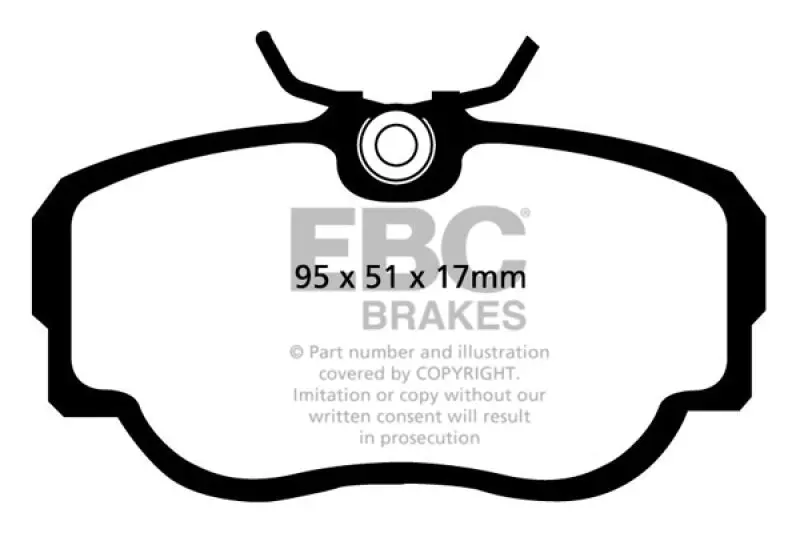 Ebc 83-85 Bmw 318 1.8 (E30) Redstuff Front Brake Pads 1