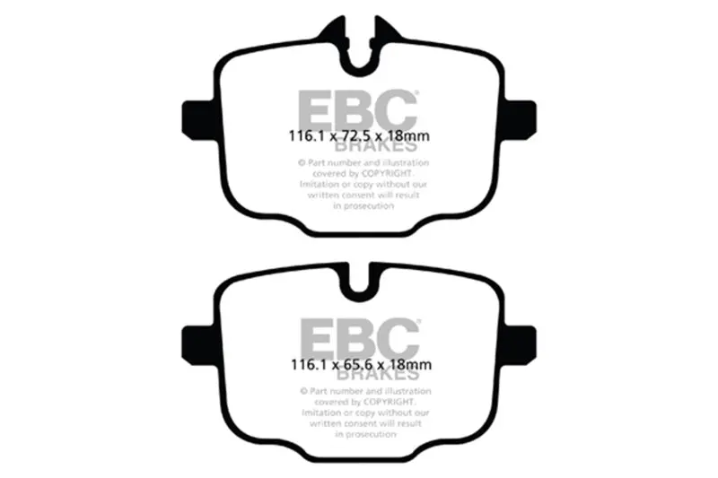 Ebc 10+ Bmw 535I 3.0 Turbo (F10) Greenstuff Rear Brake Pads 1