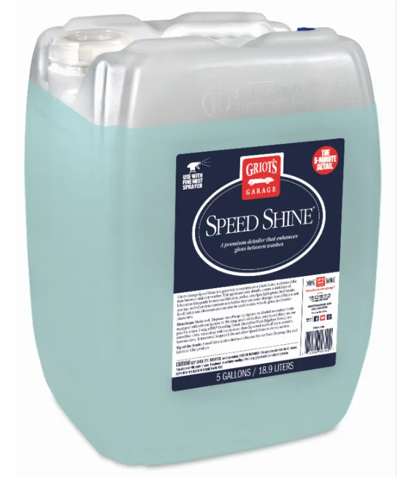 Griots Garage Speed Shine - 5 Gallons (Minimum Order Qty Of 2 - No Drop Ship) 1