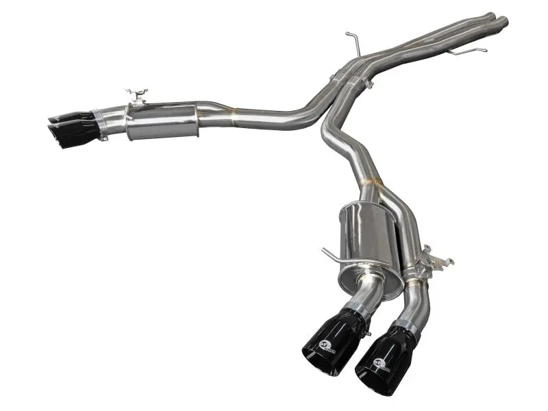 Afe 18-20 Audi Rs5 Coupe Mach Force-Xp 3In To 2.5In 304 Ss Axle-Back Exhaust System (Quad Black Tip) 1