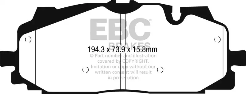 Ebc 2018+ Audi S4 / 2017+ Audi S5 Bluestuff Front Brake Pads 1