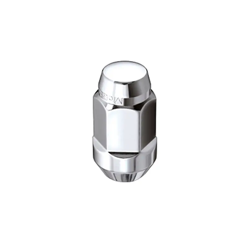 Mcgard Hex Lug Nut (Cone Seat Bulge Style) M14x1.5 / 13/16 Hex / 1.945In. Length (4-Pack) - Chrome 1