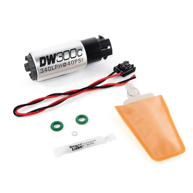 Deatschwerks 340Lph Dw300c Compact Fuel Pump W/ 04+ Lotus Elise/Exige Set Up Kit (W/ Mounting Clips) 1