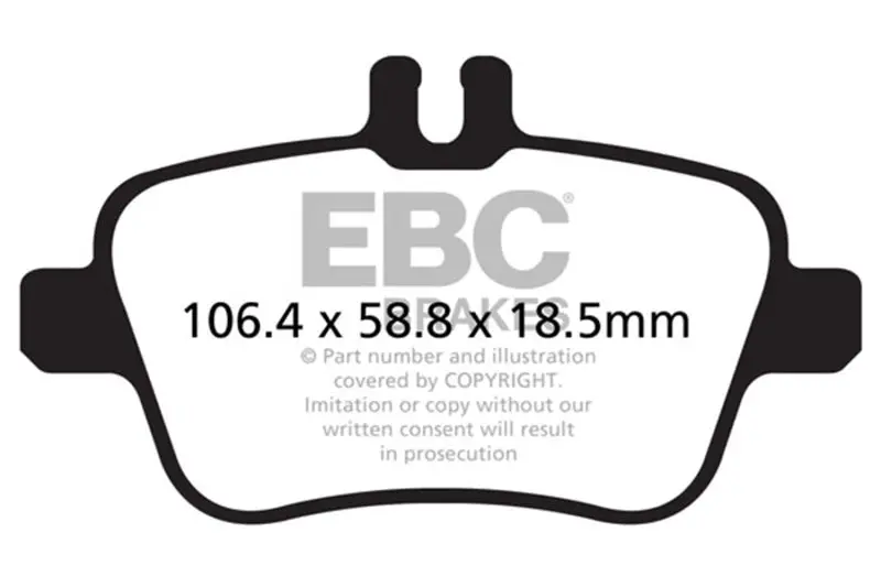 Ebc 13+ Mercedes-Benz Cla250 2.0 Turbo Ultimax2 Rear Brake Pads 1
