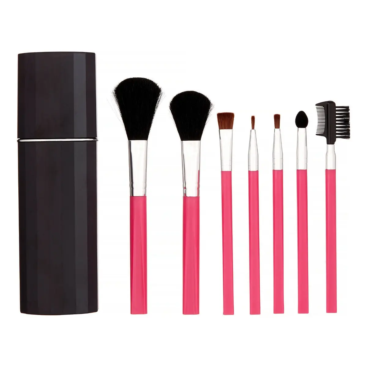 Women's 8-Piece Ultimate Collection Travel Case Gift Box Makeup Brush Set 2