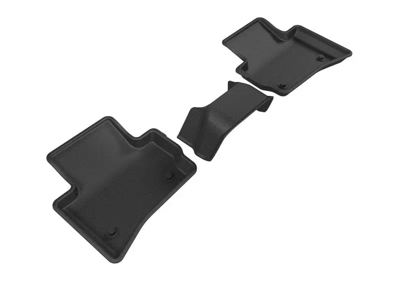 3D Maxpider 2017-2020 Jaguar/Land Rover F-Pace/Range Rover Velar Kagu 2Nd Row Floormats - Black 1