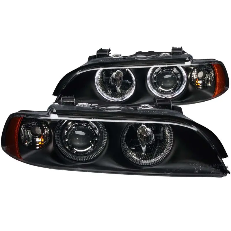 Anzo 1997-2001 Bmw 5 Series Projector Headlights W/ Halo Black 1