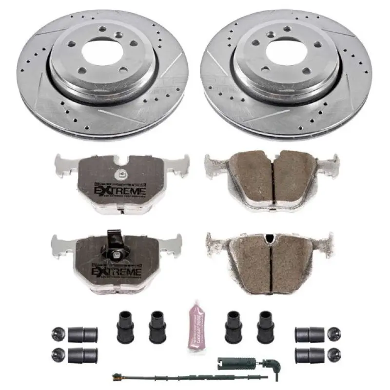 Power Stop 01-06 Bmw 330Ci Rear Z26 Street Warrior Brake Kit 1