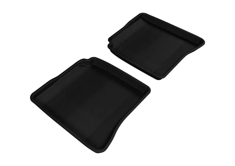 3D Maxpider 2007-2013 Mercedes-Benz S-Class W221 Kagu 2Nd Row Floormats - Black 1