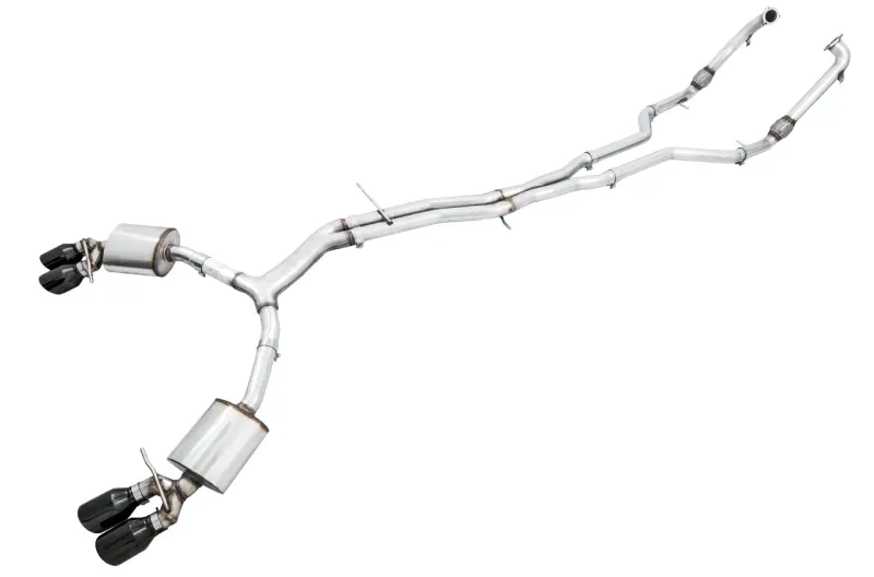 Awe Tuning Audi B9 S5 Sportback Touring Edition Exhaust - Non-Resonated (Black 102Mm Tips) 2