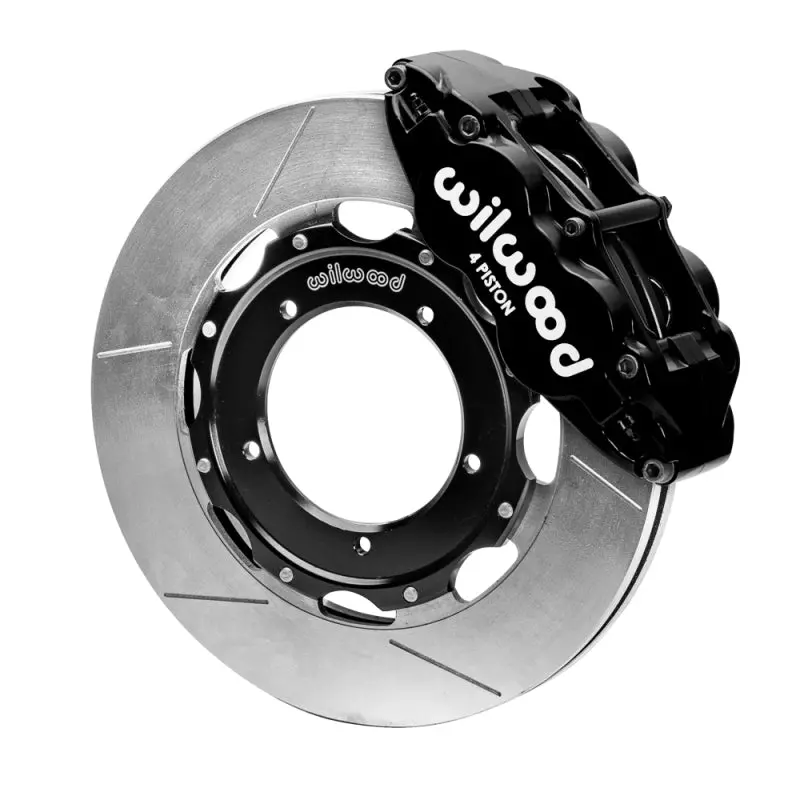 Wilwood 69-89 Porsche 911 Front Superlite Brake Kit 3.5In Mt Slotted Face - Black 1