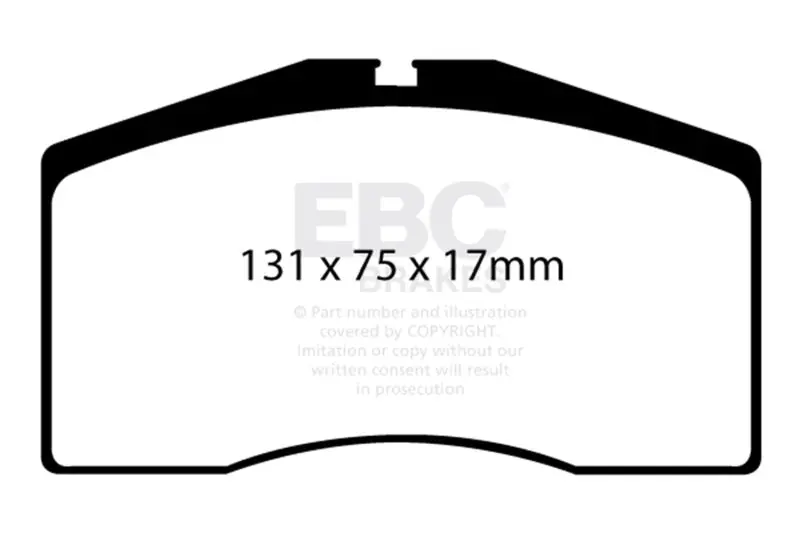 Ebc 93-95 Porsche 911 (964) 3.6 Turbo Yellowstuff Front Brake Pads 1