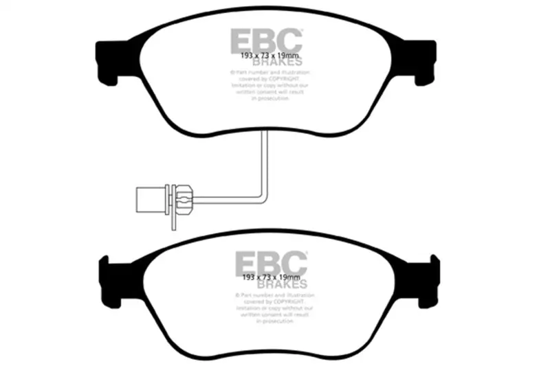 Ebc 03-10 Audi A8 Quattro 4.2 Redstuff Front Brake Pads 1