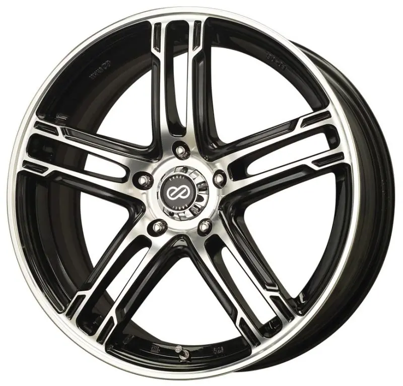 Enkei Fd-05 15X7 5X114.3 38Mm Offset 72.62 Bore Dia Black Machined Wheel 1