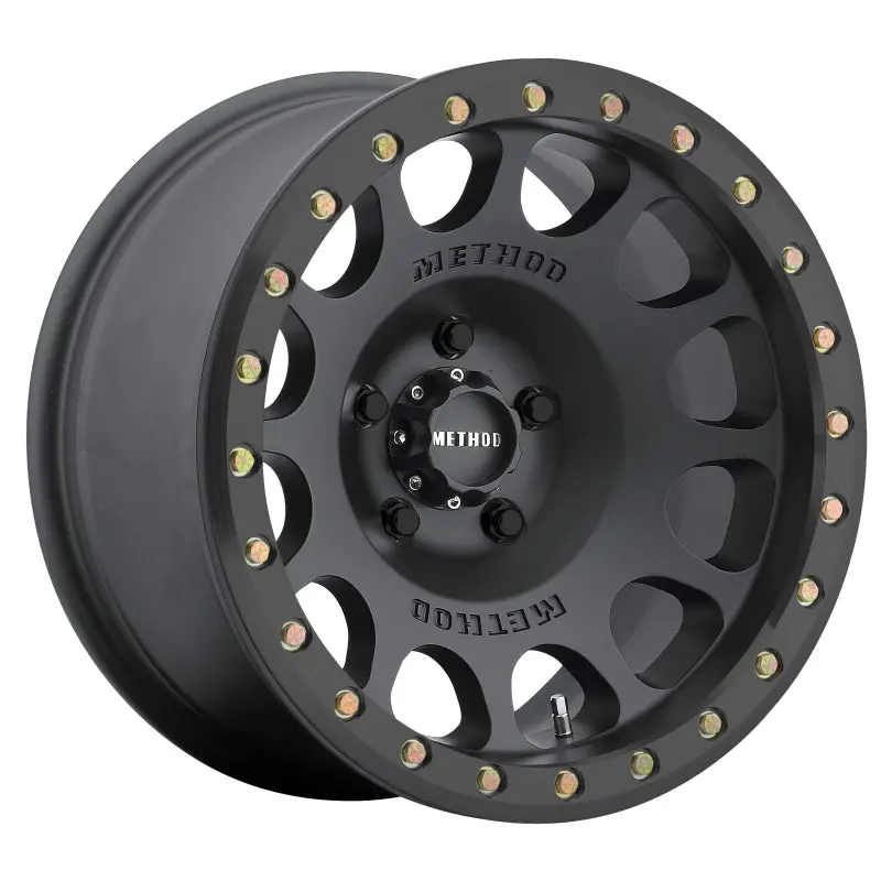 Method Mr105 Beadlock 17X8.5 0Mm Offset 5X5.5 108Mm Cb Matte Black W/Bh-H24125 Wheel 1