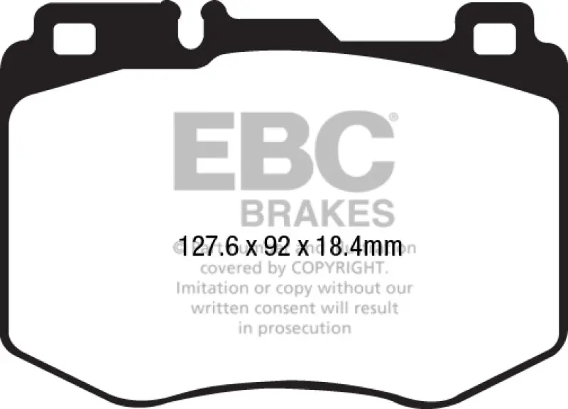 Ebc 15-16 Mercedes-Benz C400 (W205) 3.0 Twin Turbo 4-Matic Yellowstuff Front Brake Pads 1