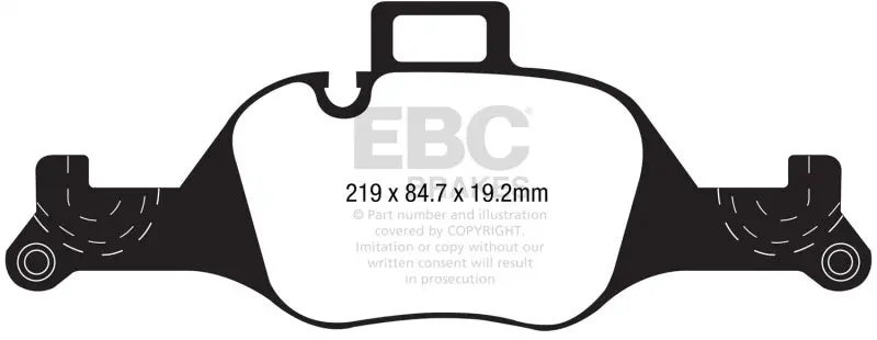 Ebc 2017+ Bmw 530 G30 Redstuff Front Brake Pads 1