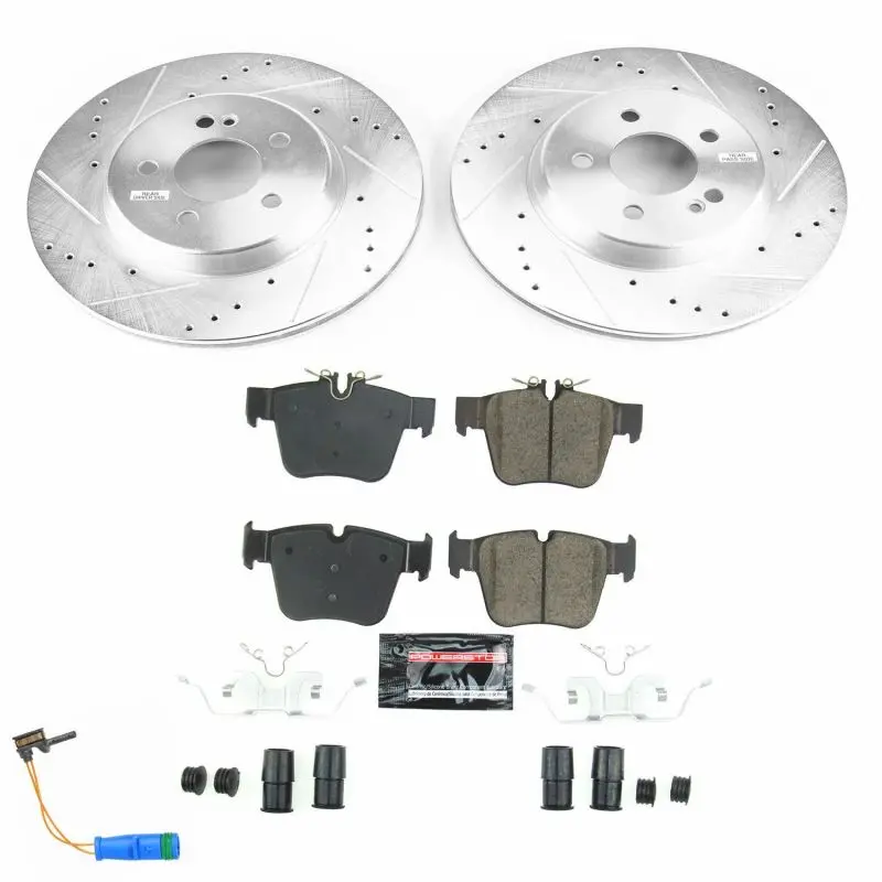 Power Stop 2018 Mercedes-Benz C43 Amg Rear Z23 Evolution Sport Brake Kit 1