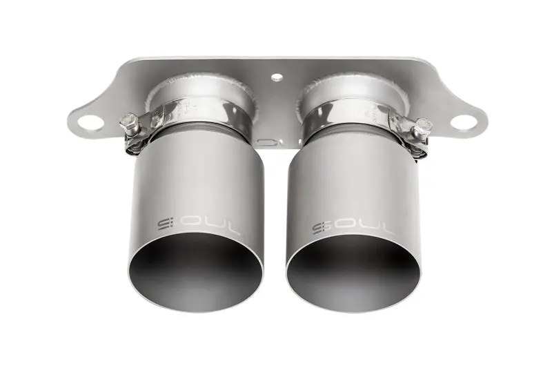 Soul 14-19 Porsche 991.1 Gt3 / Gt3 Rs Bolt-On Exhaust Tips - 4In Straight Cut Signature Satin Tips 1
