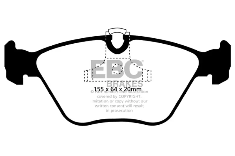 Ebc 04-06 Bmw X3 2.5 (E83) Yellowstuff Front Brake Pads 2