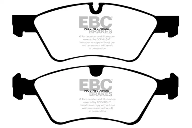 Ebc 06 Mercedes-Benz E500 5.0 4-Matic Yellowstuff Front Brake Pads 1
