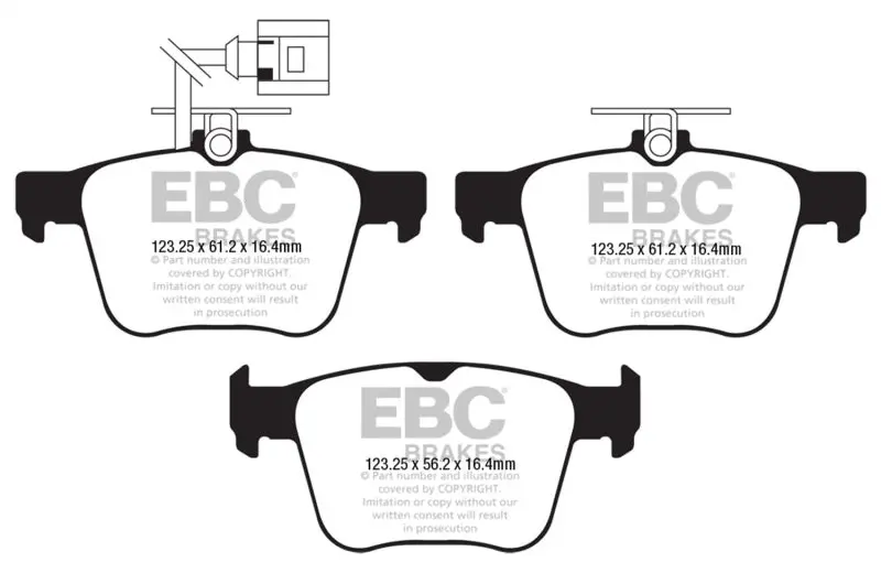 Ebc 2018+ Audi Tt Rs Quattro 2.5L Turbo Bluestuff Rear Brake Pads 1