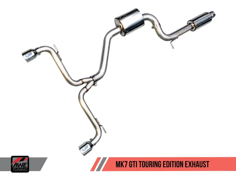 Awe Tuning Vw Mk7 Gti Touring Edition Exhaust - Chrome Silver Tips 2