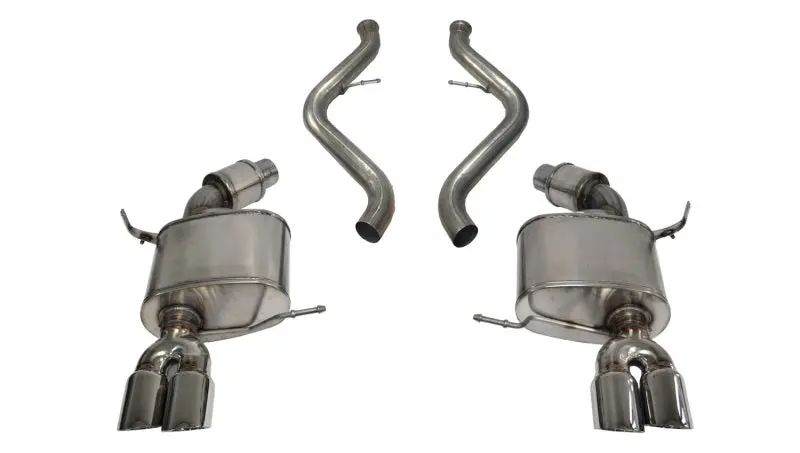 Corsa 2008-2012 Bmw M3 Convertible E93 Polished Sport Cat-Back Exhaust 2