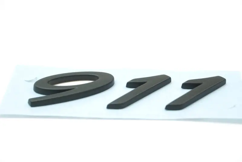 Genuine Porsche Emblem 911 In Matte Black 99155923103 1